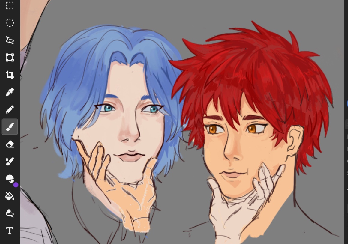 leonpompu's tweet image. I don&apos;t think I&apos;ll finish it 😭

 #renga #SK8THEINFINITY #sketchart