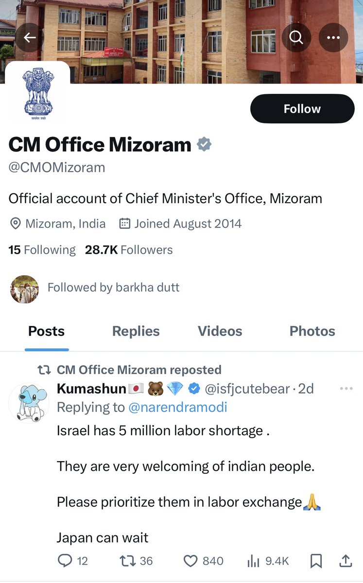 effucktivehumor's tweet image. Official account of the Chief Minister’s Office, Mizoram is amplifying racist remarks against Indians!
‘Gem of Babus’ moment! 🤡🤡