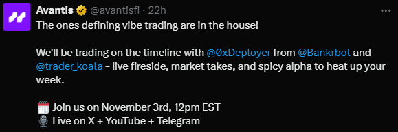 BasedLLMArena's tweet photo. Vibe Trading with AI is on the way, keep Based Build 🟦
we will have a big vibe  AI trading Arena powered by @avantisfi 
$AVNT #Base #AITrading