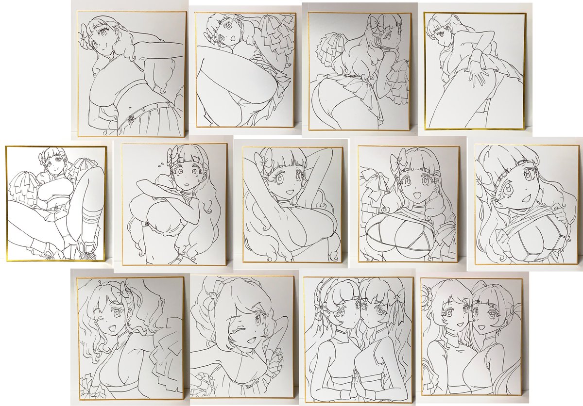 色紙の線画用意できた 