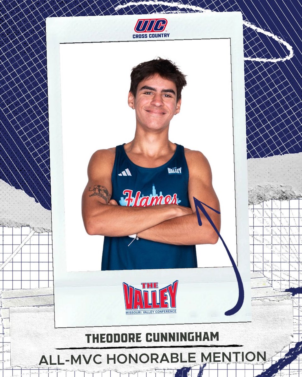 UIC_XCTF's tweet image. ALL-MVC HONORABLE MENTION 🏆

With a 15th place finish at the Missouri  Valley Conference Championships, Theodore Cunningham received All-MVC Honorable Mention 🔥

#ChicagosCollegeTeam