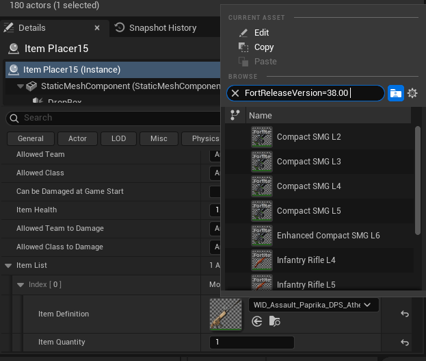 74_Yoppie's tweet image. FortReleaseVersion=38.00 -&amp;gt; To Find all new items if anyone needs it