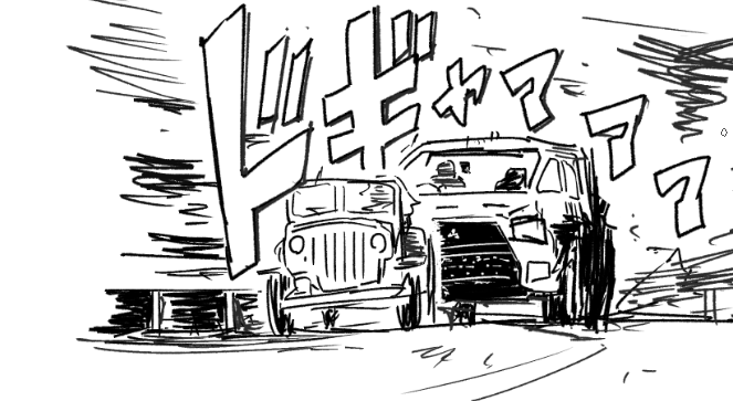 車らくがき 