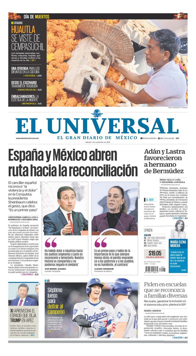 circulo_depoder's tweet image. 🔴 Estas son las primeras planas de los periódicos más importantes de circulación Nacional.
#Nacional #Morelos