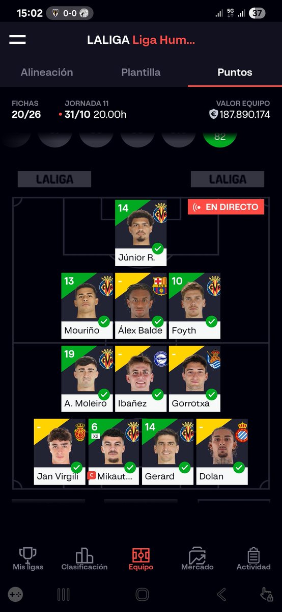 Gracias villareal😘