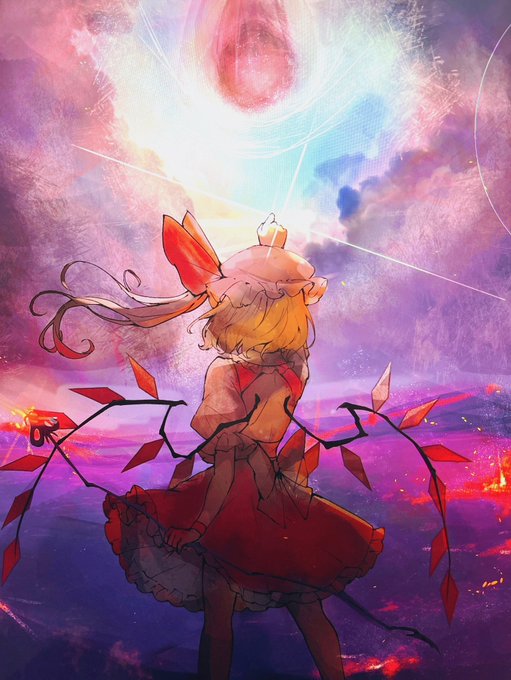 劇毒少女 c102 フランドール・スカーレット色紙 フランドール・スカーレット オリジナル色紙 - メルカリ