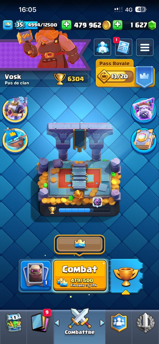Bon rigolez pas j’ai repris <a href="/ClashRoyale/">Clash Royale</a> mais je pense que je suis complètement à la ramasse. 6300 trophées, 10 cartes manquantes, aucune max,… C’est aussi grave que ça vous pensez ? 😅