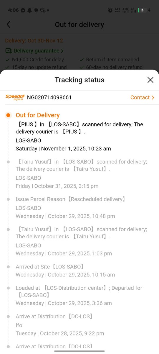 Agbaman85's tweet photo. @Officialspeedaf I'm still waiting for Emmanuel Blessing or Pius since Wednesday, i will weigh them 500 for the delay. https://t.co/CeQR7q6vOb