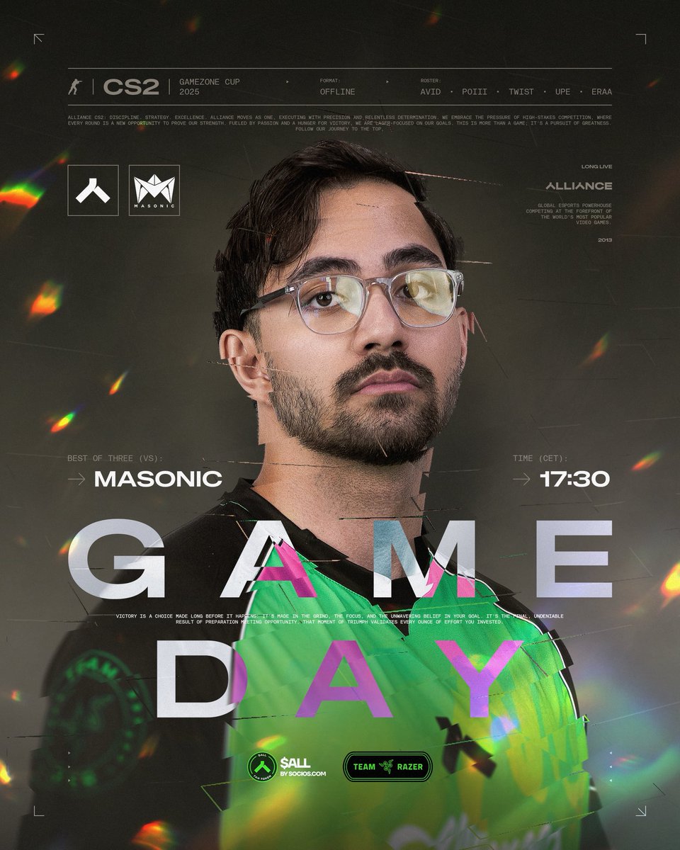 We’re ready to enter the GameZone Cup semi finals vs <a href="/MasonicGG/">MASONIC</a> at 17:30 CET!