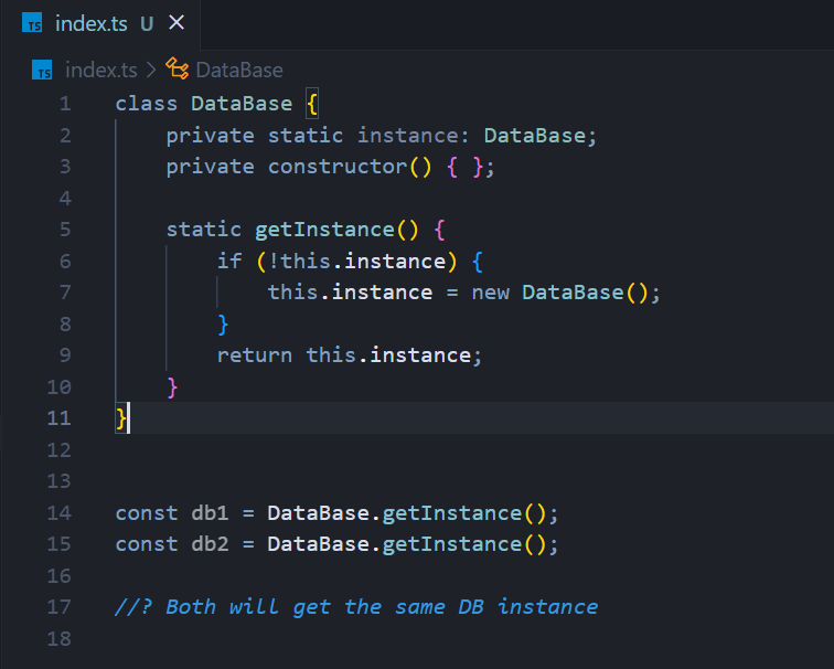 sauravkatel's tweet photo. Today I learned about the Singleton Pattern! It ensures a class has only one instance and provides a global access point. Great for shared resources like DB connections or configs. Use it wisely—it keeps things efficient but can add hidden dependencies. ✨ https://t.co/FceCsDfone