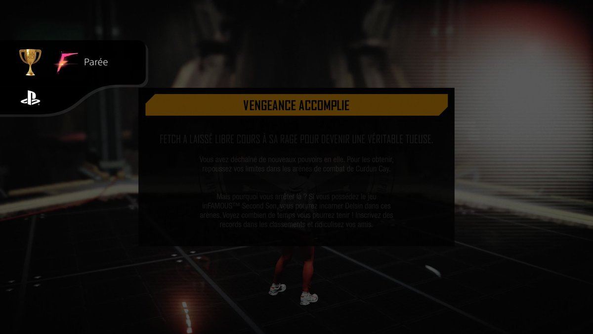 RealBadTaste's tweet image. inFAMOUS First Light
Perdu (BRONZE)
À fleur de peau (SILVER)
Trahie (GOLD)
Parée (GOLD)
#PlaystationTrophy #PS5Share #inFamousFirstLight

Fin de l&apos;histoire. 🙂
Cet opus est bien rapide, les combats bien nerveux. Franchement, il met la patate ! En route pour les trophées. 😉