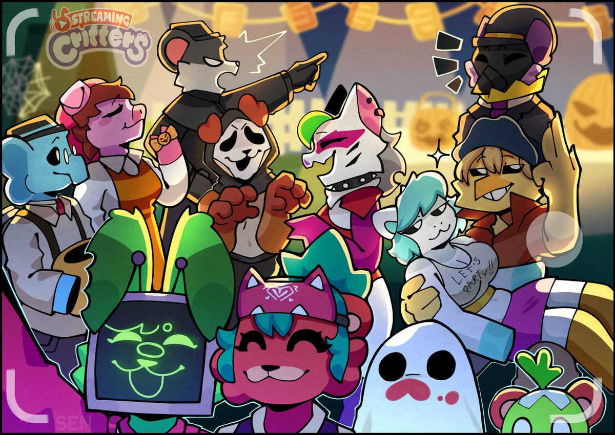 🍬 ¡HAPPY HALLOWEEN, CRITTER CREW! 🎃
Los Streaming Critters salieron a celebrar una noche espeluznante llena de sustos, dulces y diversión!

🎨 : Sen 

#StreamingCritters #SmilingCritters #SmilingCrittersAU  #StreamingCrittersAU #Halloween  #Halloween2025