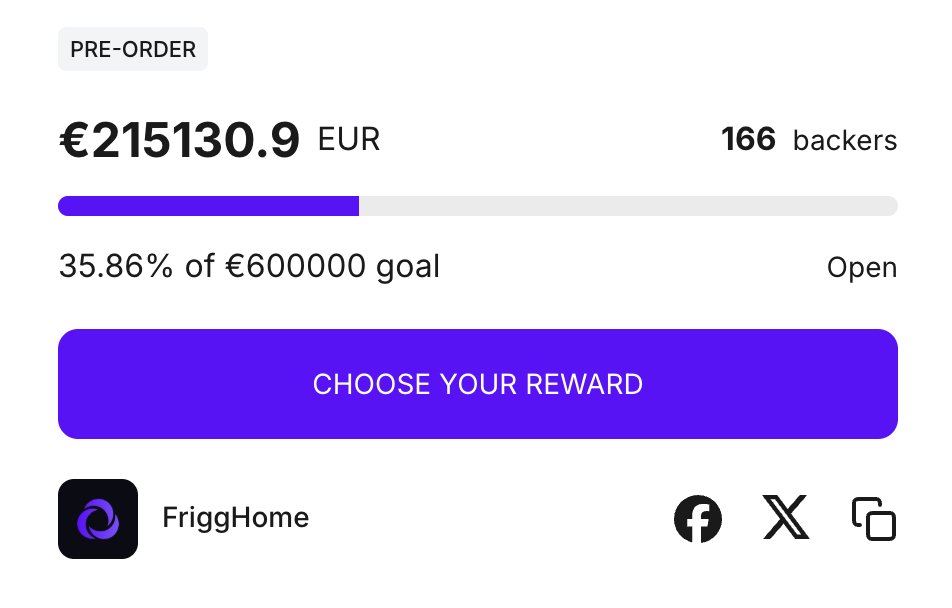 FriggHome's tweet image. €215,000 milestone. 🎉

Approximately $250,000!

By the way, after a lot of requests we’ve added a 3x payment plan.

Available now. 👇