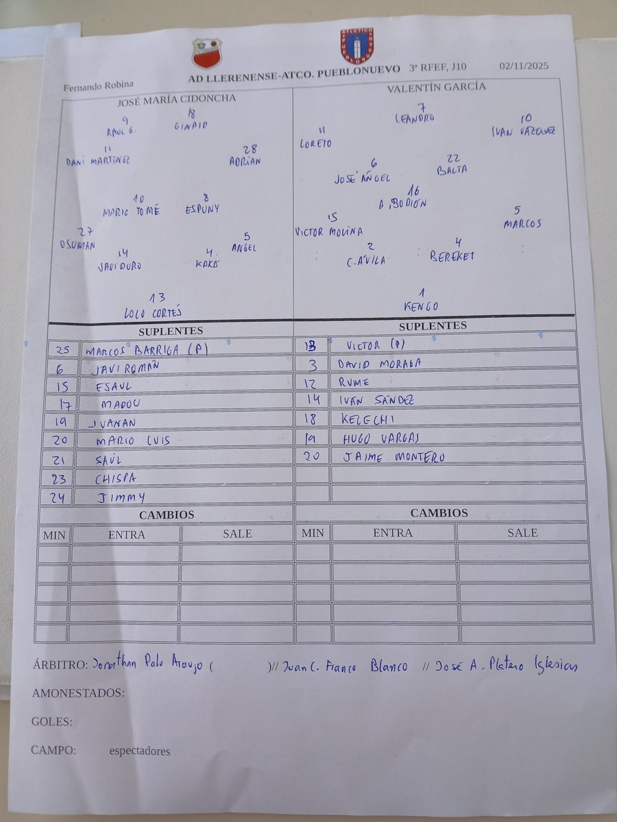 ⚽️<a href="/adllerenenseof/">A.D. LLERENENSE</a> necesita la victoria para escalar posiciones tras 5 partidos sin ganar, recibiendo a un <a href="/AtcoPueblonuevo/">Atlético Pueblonuevo</a> que es colista que suma un solo triunfo y 7 derrotas  

📻Te lo contamos en Canal Extremadura Radio, Twich y <a href="/enjuegoCEX/">Extremadura en Juego</a>‼️