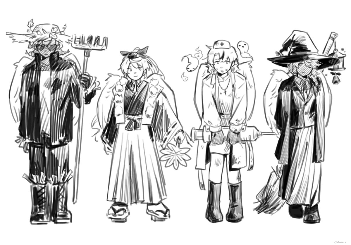 muagiong_'s tweet photo. #ラブ・バレット #LOVEBULLET  
I quite like the Halloween design I did for them😳😳 https://t.co/XIQ4u8aYn1