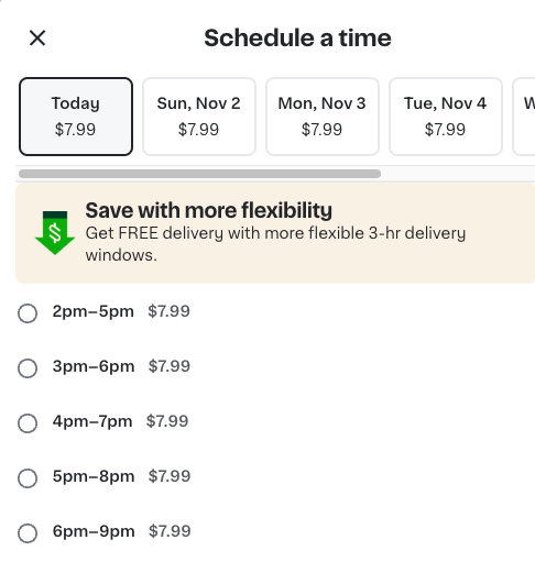 LogicalArthur's tweet image. Hey, @InstacartHelp: $7.99 ≠ &quot;FREE delivery&quot; on my @Instacart order. #UX #bug