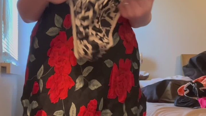 Just sold a #clip - Zebra &amp; Cow print satin string bikini panty try-on Joe Boxer &amp; Classic Satin clips4sale.com/studio/38165/3…