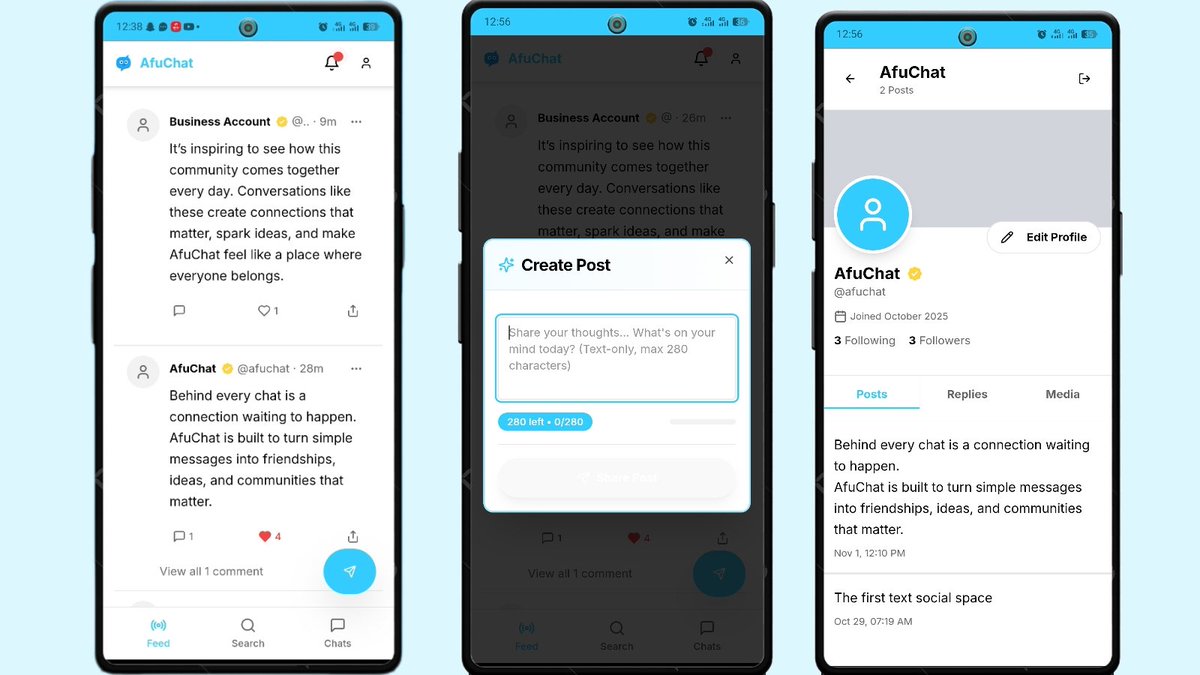 afuchat's tweet photo. AfuChat is now available as a Progressive Web App (PWA)!
You don’t need to download anything — open it right from your browser and enjoy a fast, smooth, and beautifully designed platform.
Connect, chat, share, and explore communities — all in one place.
 https://t.co/Zt045ywtTi https://t.co/aDS9HmoIfG