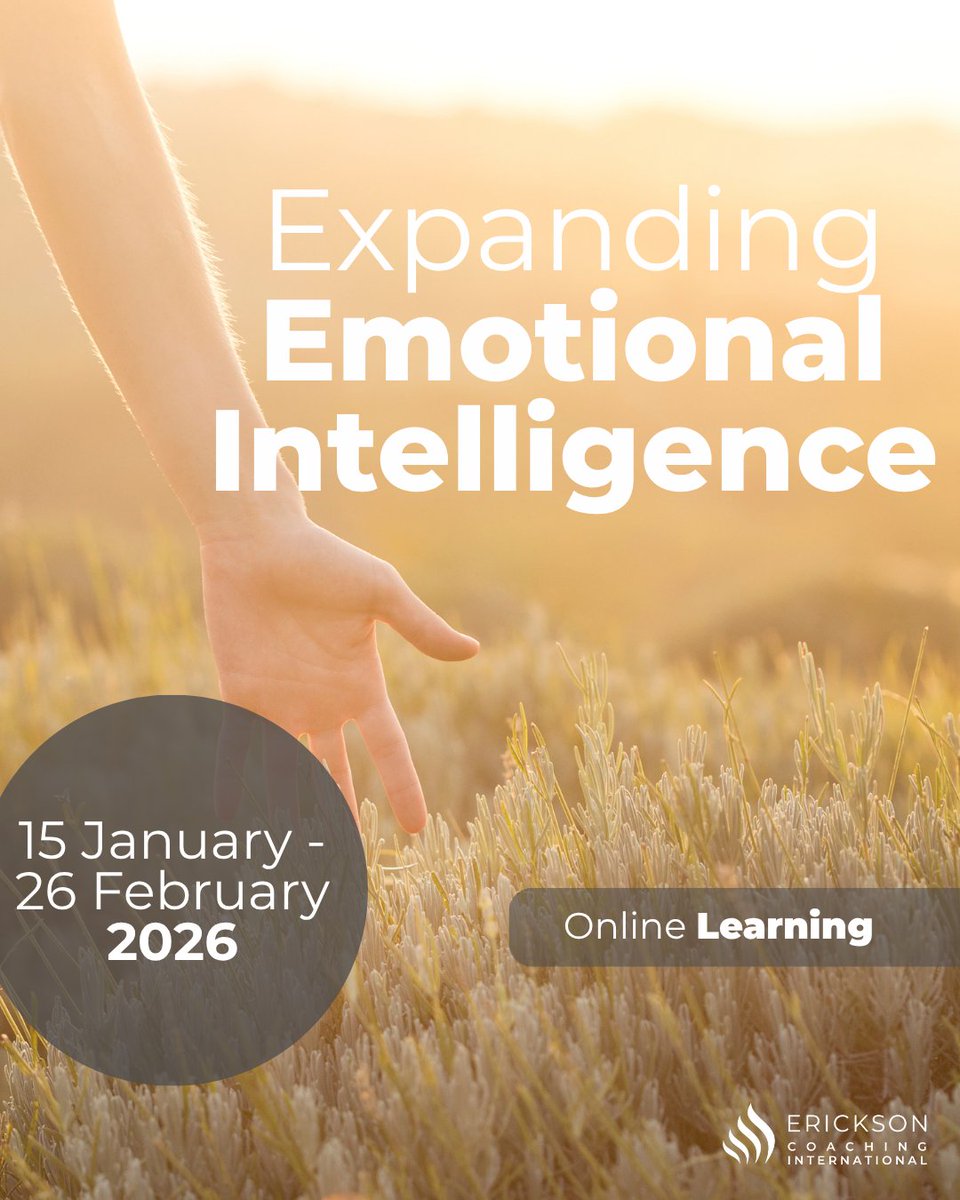 ericksoncoaches's tweet image. In our upcoming 2026 impactful Expanding Emotional Intelligence training, you will discover nine simple techniques to enhance your Emotional Intelligence and cultivate healthier relationships. 🌠 Book your place now: hubs.la/Q03R5Nmc0
#SolutionFocusedCoaching #EQ