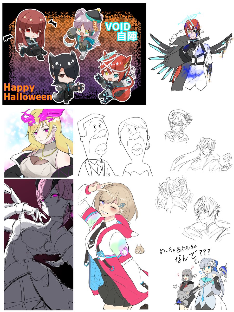 BROZE__'s tweet photo. # 今月描いた絵を晒そう

沢山描いた！偉い！(自画自賛)
来月(今月)も頑張る https://t.co/L04Ai77OmT