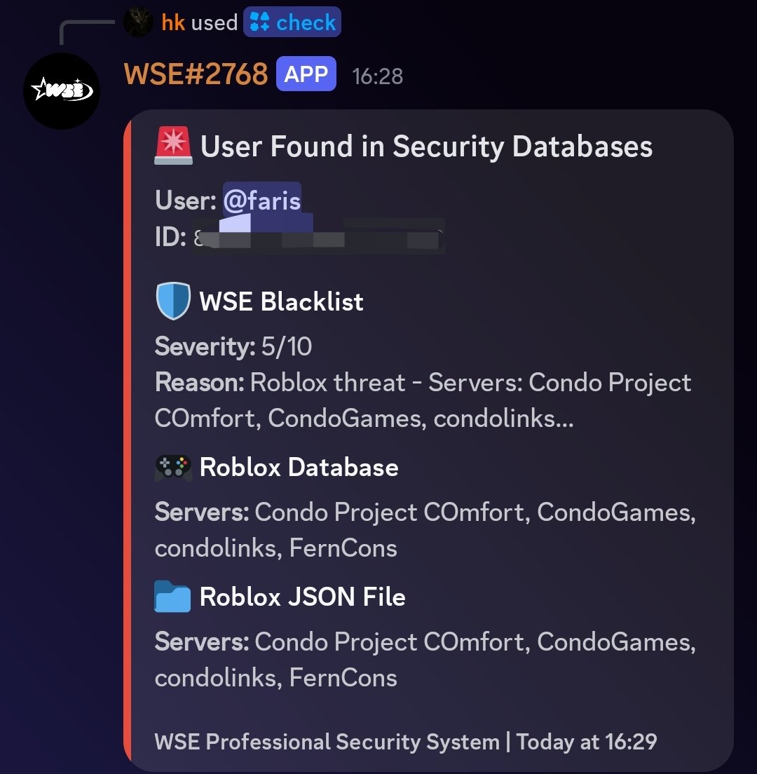 haku_nl's tweet photo. ++ NEW FEATURE ++
Added /check
switched commands to slash (/scan, etc.)
---
Roblox Database updated, 126k+ users monitored now. https://t.co/5PhWlASzMR