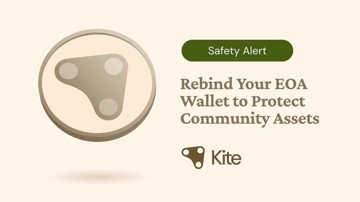 dnomear02's tweet photo. ❗URGENT

gKite everyone. Please, read the latest announcement of @KiteAIFDN  regarding EOA Wallet. https://t.co/DLYfss3RsG