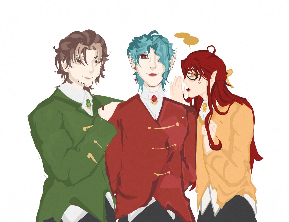 Didnt have the chance to uplaod this in time yesterday... 😔🫶 But here you go, vampires as heathers for halloween. #VampiresSMP #vampiressmpfanart #smajorfanart #pyroscythefanart