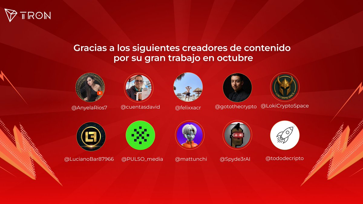 TronDao_ESP's tweet image. Feliz inicio de noviembre ✨

¡Gracias a todos por sus publicaciones en la 5a temporada de #TRONGlobalFriends!🎉

Felicitaciones a los siguientes creadores por obtener el premio de ranking (con tres contenidos que en total superaron las 10K visualizaciones).

🥇@mattunchi…
