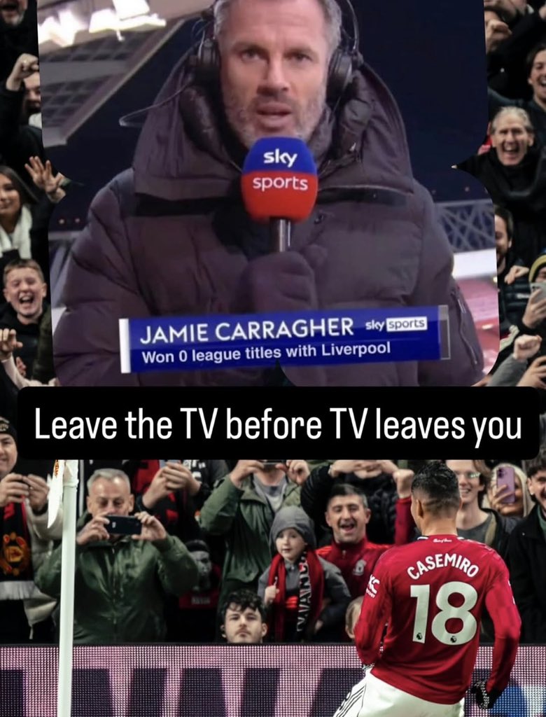 UTDCJ_'s tweet photo. casemiro got mail for you @Carra23 https://t.co/6V4H1JXWpp