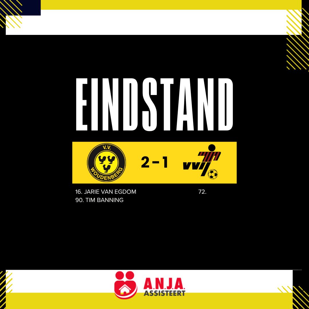 EINDSTAND | v.v. Woudenberg 1 - @vvij_ijsselstein 1 💛🖤