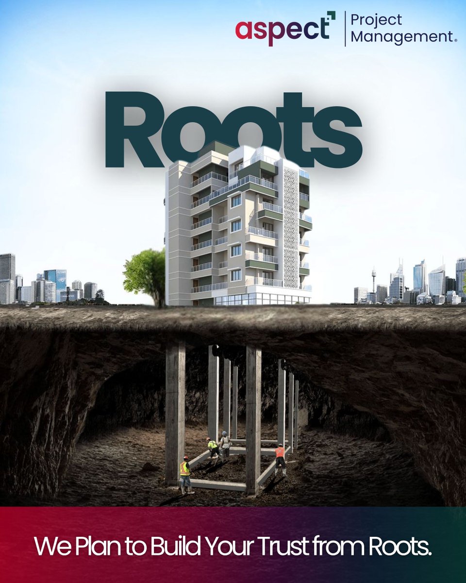 Aspect_pmc's tweet image. Strong foundations build stronger futures.

At Aspect Project Management, we build trust from the ground up.

#ProjectManagement #BuildingTrust #StrongFoundations #ConstructionExcellence #AspectPM #RootsOfSuccess