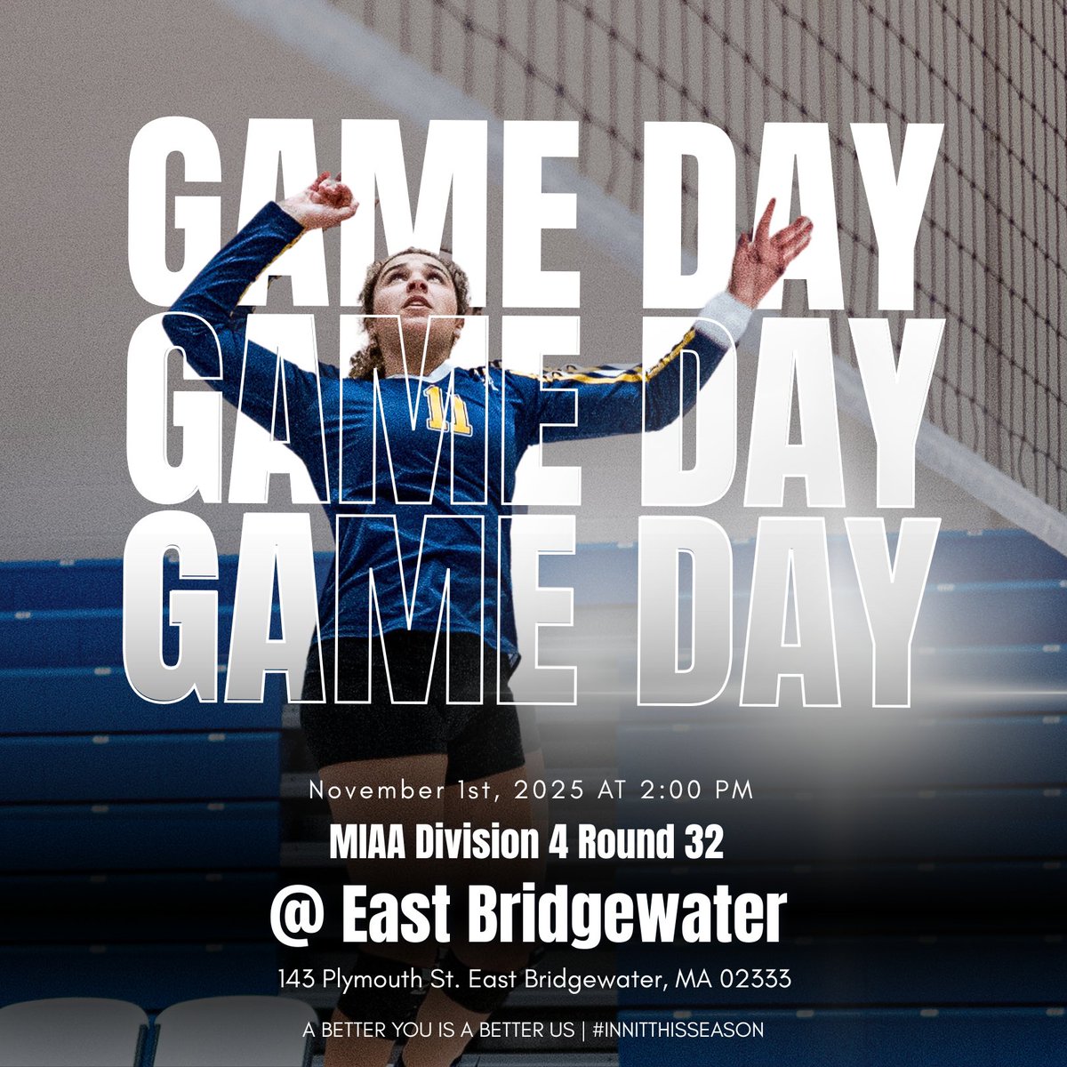 Our Minuteman REVS are competing in the MIAA Division 4 Round of 32 today at East Bridgewater!
Let’s bring the energy and support our team! 💙💛
#Minutemanvolleyball