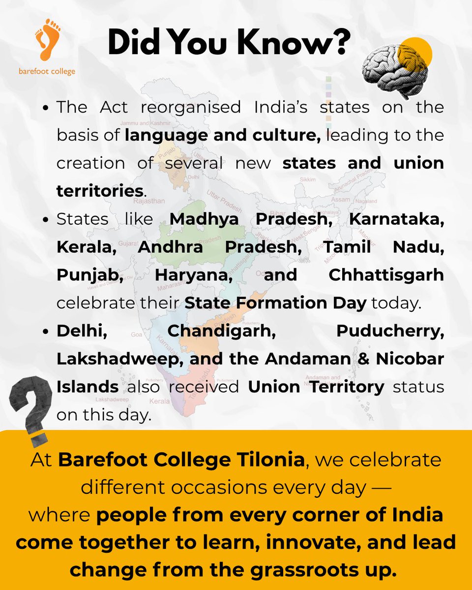 On #StateFormationDay, we stand in solidarity with the people of MP, Karnataka, Kerala, AP, TN, Punjab, Haryana &amp; Chhattisgarh - wishing them progress &amp; prosperity.
Also marking the day Delhi, Chandigarh, Puducherry, Lakshadweep &amp; Andaman-Nicobar became #UTs in 1956. #India