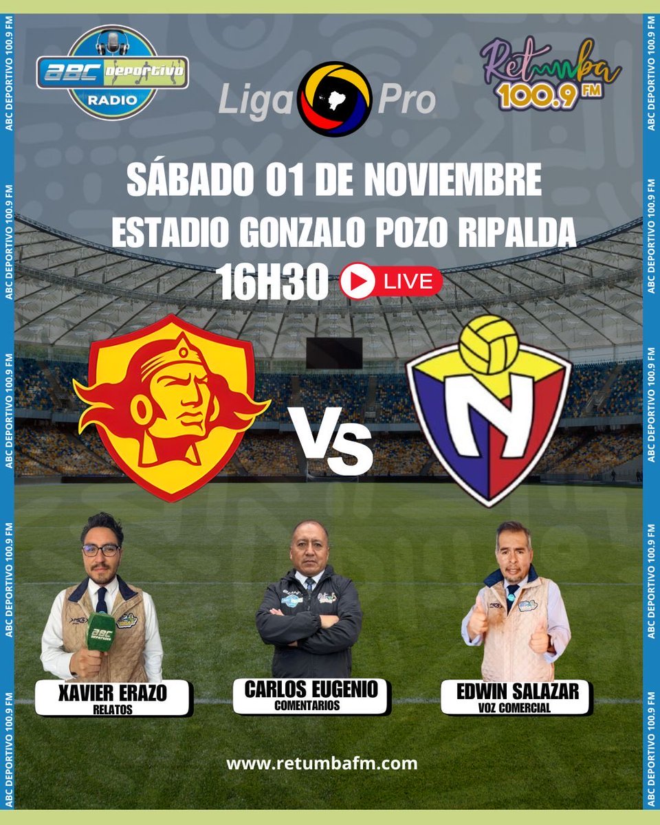 Partidazos hoy Sábado
Empezando bien el mes ⚽️⚽️

Un solo dial 100.9 FM