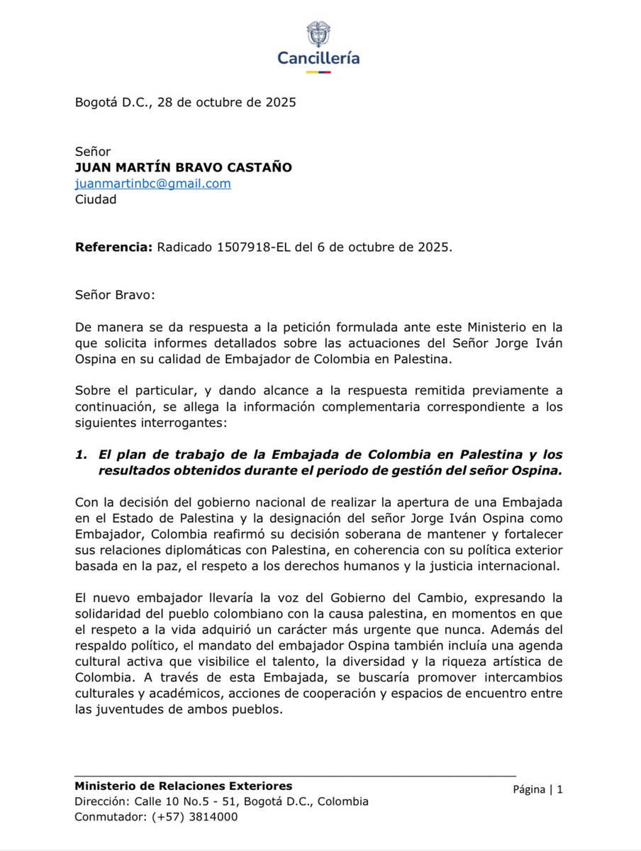 Petro sí le cumplió a <a href="/JorgeIvanOspina/">Jorge Ivan Ospina</a>. Lo puso a vivir sabroso. En solo cuatro meses se ha ganado más de $200 millones y no ha hecho absolutamente nada. Ni una sola gestión, ningún resultado.

Mientras tanto, los colombianos seguimos pagando para que haga política desde Cali.