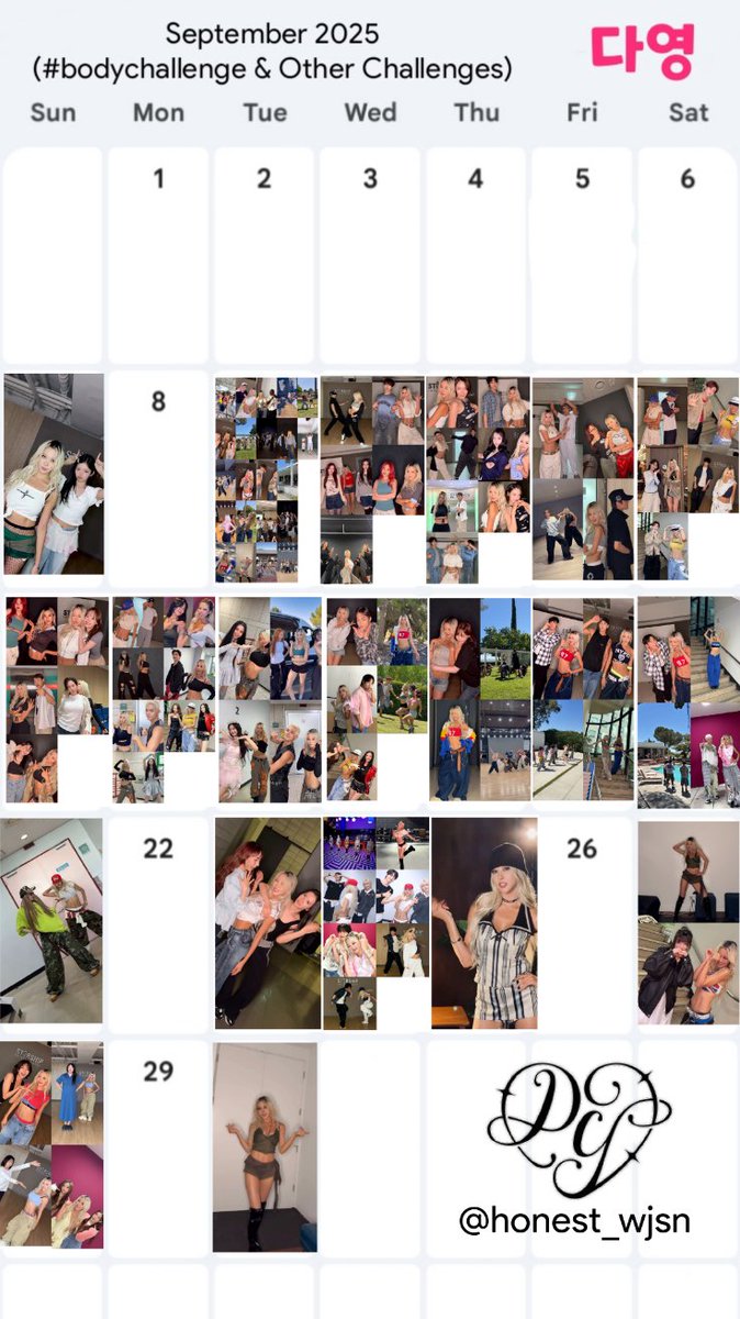 honest_wjsn's tweet photo. #Dayoung's Challenges recap in Sept. & Oct. 2025
Thank you to all artists & influencers for joining #bodychallenges & other challenges with Dayoung! Also thank you Dayoung for all of your efforts! You all have did well!
Full HD pic
https://t.co/NCmBTViDrb
#WJSN #우주소녀 #다영 https://t.co/7j6SplkKM1