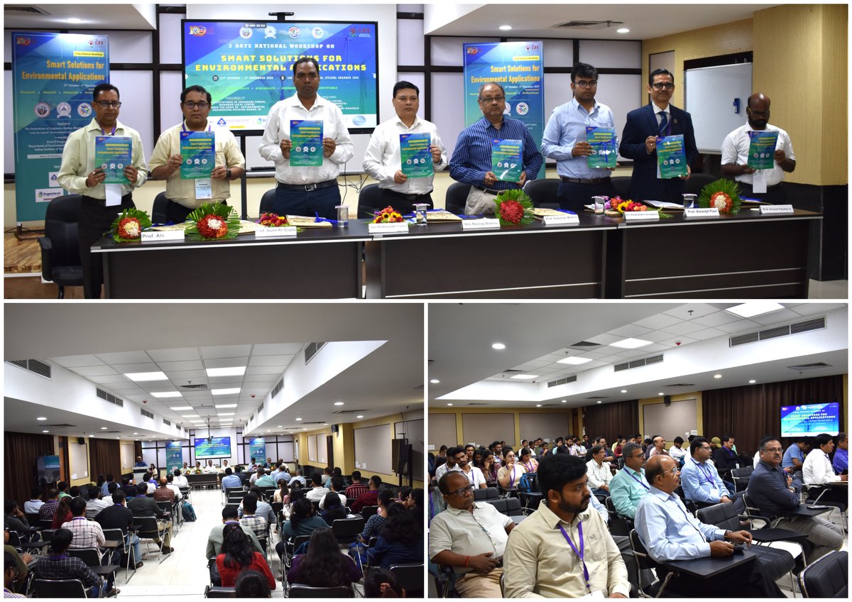 EnvisIit's tweet image. The 2-Day National Workshop SSEA 2025 inaugurated on 31.10.25. Organized by EIACP (PC-RP), Dept of ESE, @IITISM_DHANBAD &amp;amp; IEI Dhanbad Local Centre, bringing together experts, innovators &amp;amp; students to rethink sustainability through smart, green technologies.
@moefcc @EIACPIndia