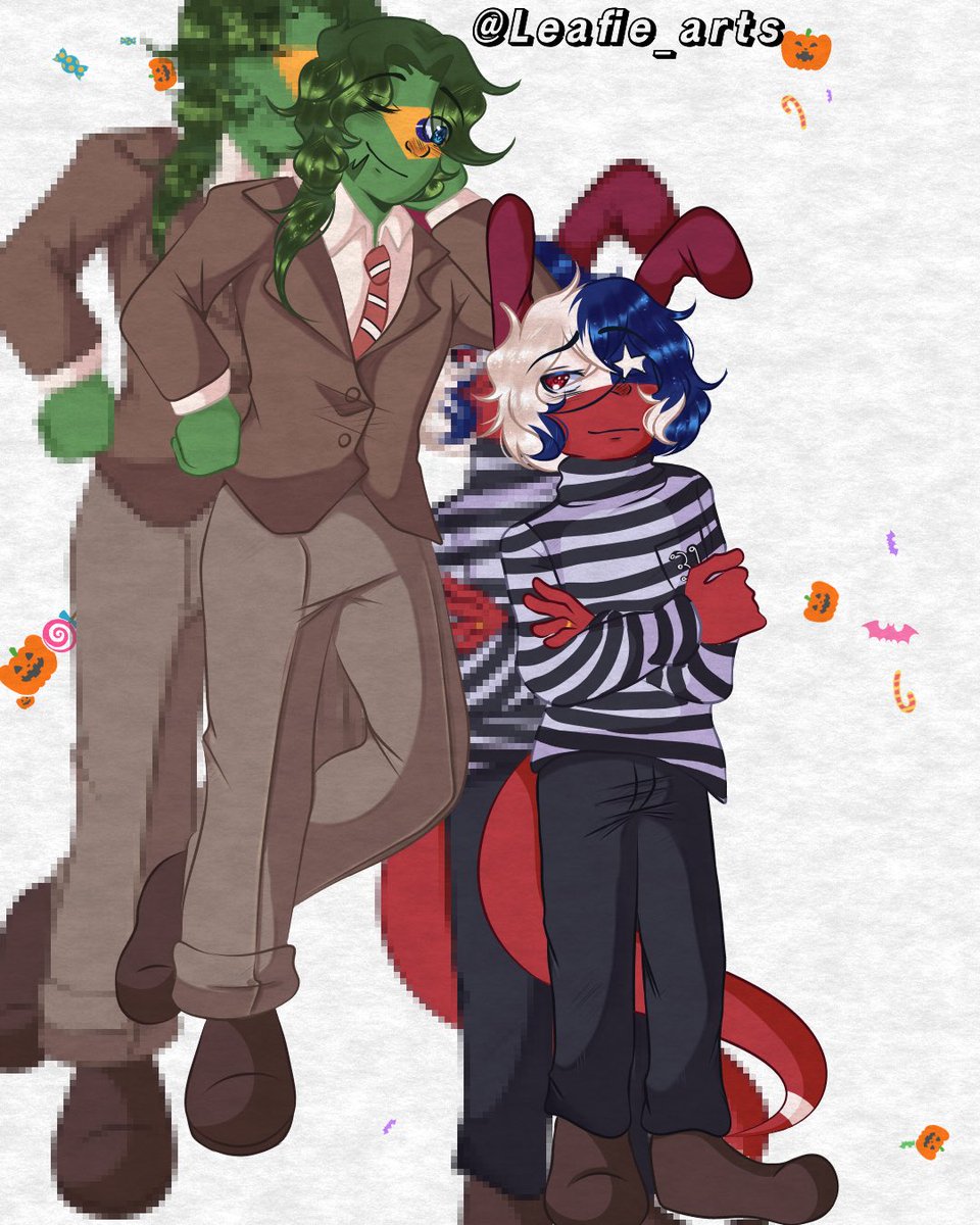 Leafie_Arts's tweet photo. Feliz Haloween 🎃🕸️🕷️✨
Les traigo Brachi 31 minutos y Ecuper Mario bros,un agrade a Kuhory por darme su idea 🫶🏻✨

[Tags]
#CountryHumans 
#countryhumansart
#countrhumansbrasilxchile
#ecuper https://t.co/MvV6hXouGu
