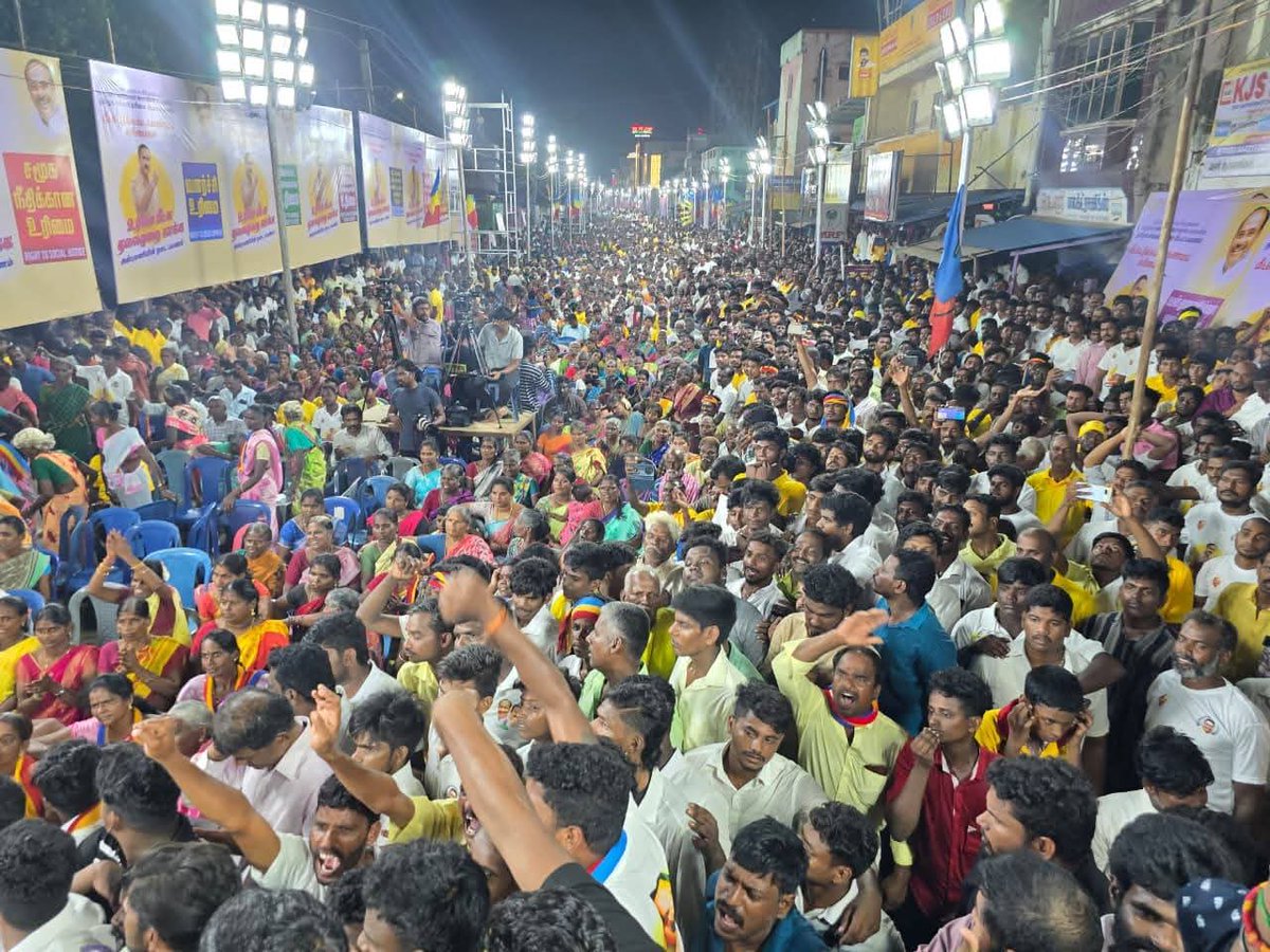 draramadoss's tweet photo. உரிமை மீட்க… தலைமுறை காக்க" பயணத்தில், அரியலூர் மாவட்டம், ஜெயங்கொண்டம் நகரத்தில் உரையாற்றிய போது..!

#உரிமைமீட்க | #தலைமுறைகாக்க https://t.co/7dNDVyboGo