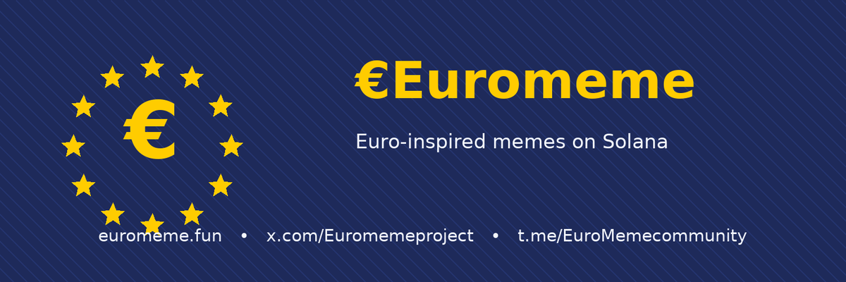 Euromemeproject's tweet photo. 🎉 Big kudos to all new €Euromeme members!
We just hit 924 on X and 400 in TG. Let’s keep building together 💪

Join us:
🌐 https://t.co/Qlkgh3IHe1
🐦 https://t.co/MXeKlcdPyn
💬 TG Group: https://t.co/ZqPPHVFbKu
📣 TG Channel: https://t.co/reNiR4TJtW

#Euromeme #Solana #MemeFi https://t.co/YCRV4E33KX