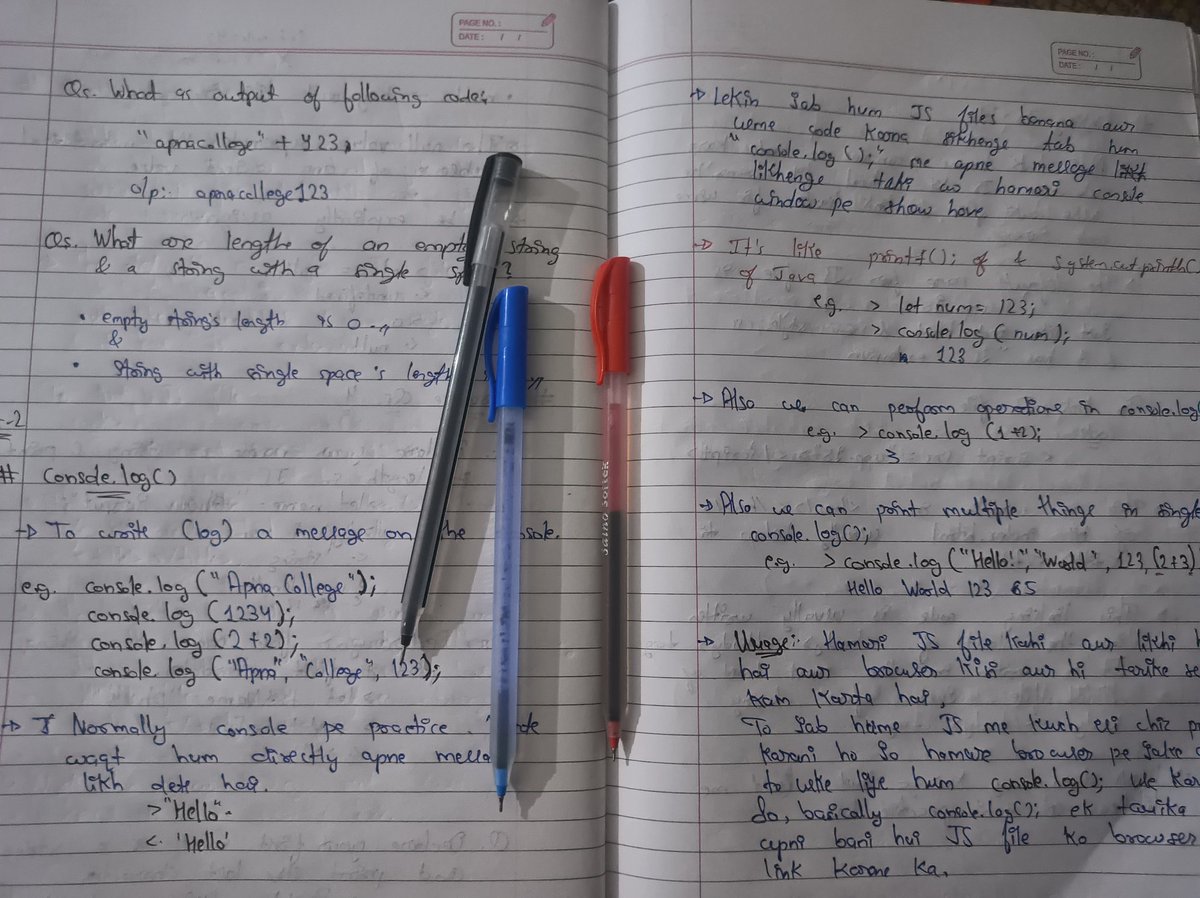 Dhruvofficials's tweet image. 💻Day 16 of #100DaysOfCode
Started JavaScript (Part 2) today —
• Used console.log() for debugging
• Linked JS externally
• Learned Template Literals & Operators
• Studied Comparisons & Conditionals
• Practiced with if statements
#JavaScript #WebDevelopment #CodingJourney