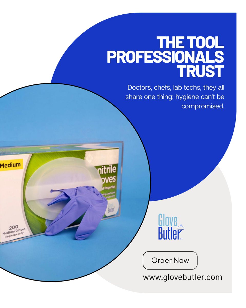 glovebutler's tweet image. Doctors, chefs, lab techs, they all share one thing: hygiene can’t be compromised.

That’s why they trust Glove Butler.

Durable. Reusable. Reliable.

One simple tool that makes every pull perfect.
.
.
#GloveButler #ProfessionalTools #TrustedByExperts #WorkSmarter #HygieneFirst