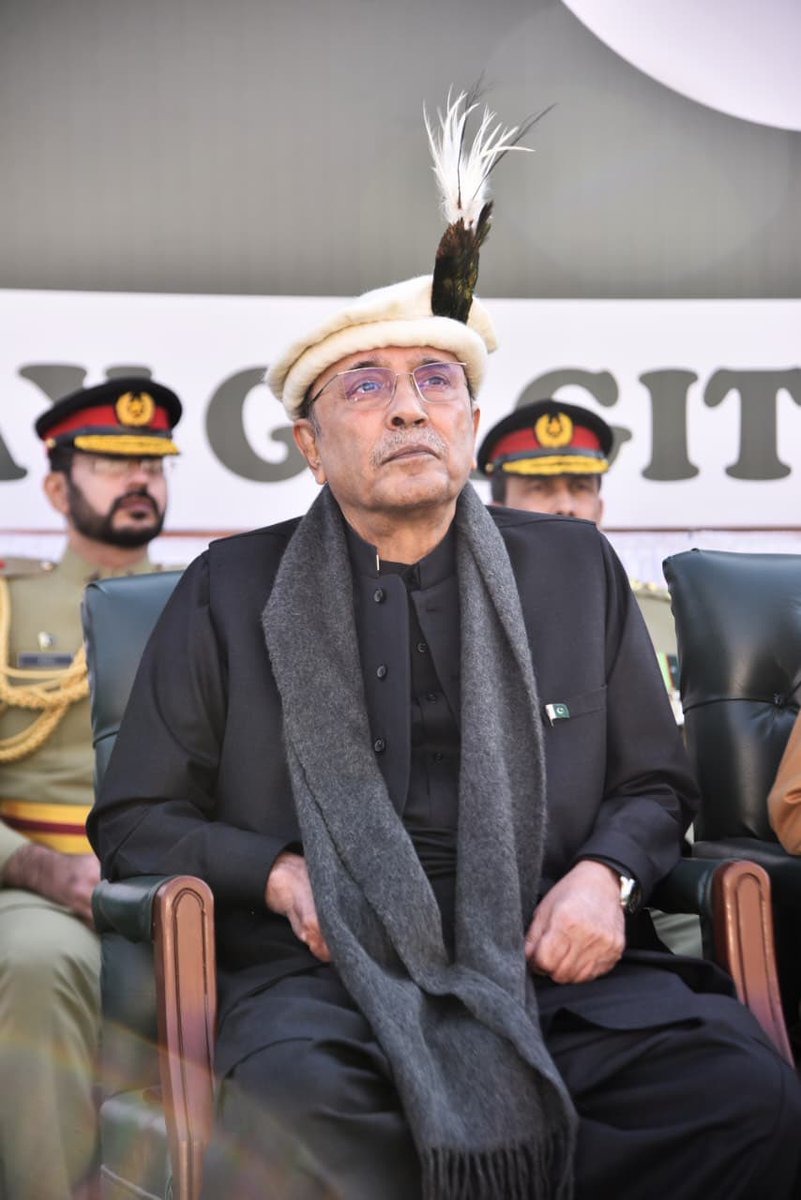 MFahadLashari's tweet photo. President @AAliZardari attended the 78th Independence Day celebrations of Gilgit-Baltistan. https://t.co/xms6u4UScK