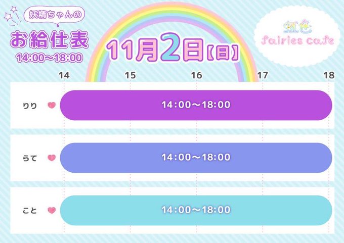 虹色fairies cafeのツイート