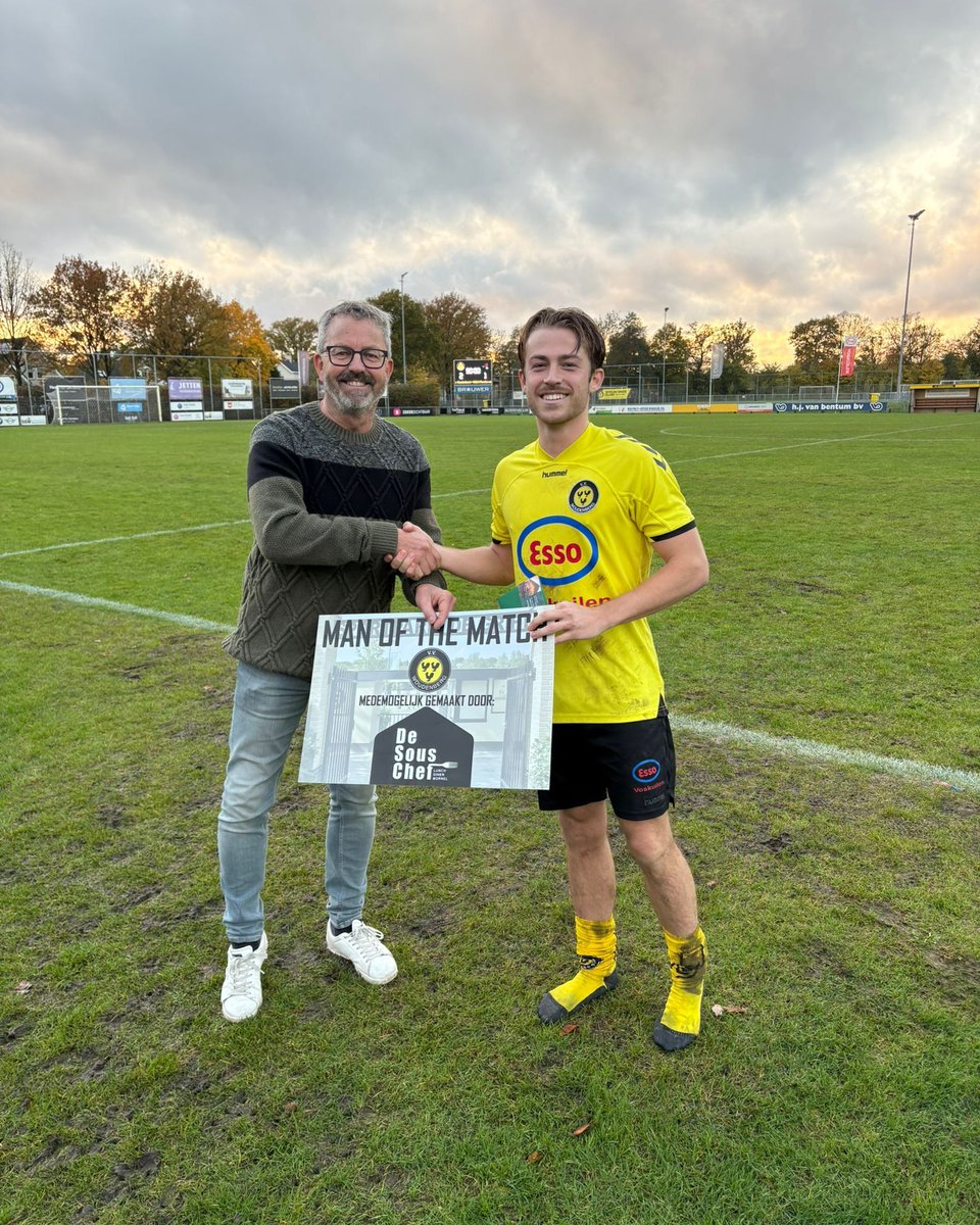 DE @souschefwoudenberg MAN OF THE MATCH | @basgolstein_ 💛🖤