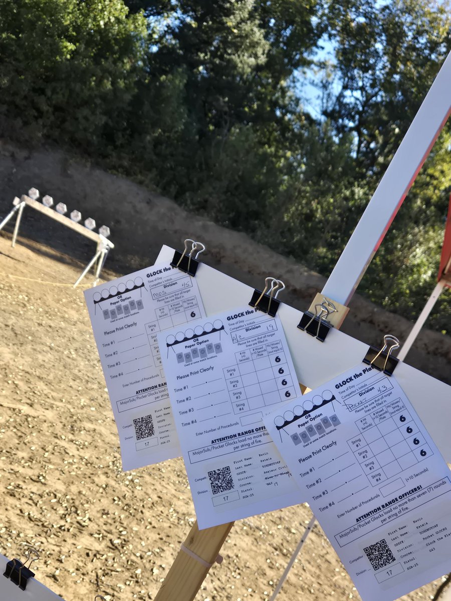 EstelaWildEd's tweet photo. I redeemed myself on the plate rack. Shot the G45 MOS, G19, and G43 faster than last time. All three divisions were run clean. Let's see my position tonight and overall standings tomorrow. @GLOCKInc #GSSF https://t.co/icrhIo4ntA