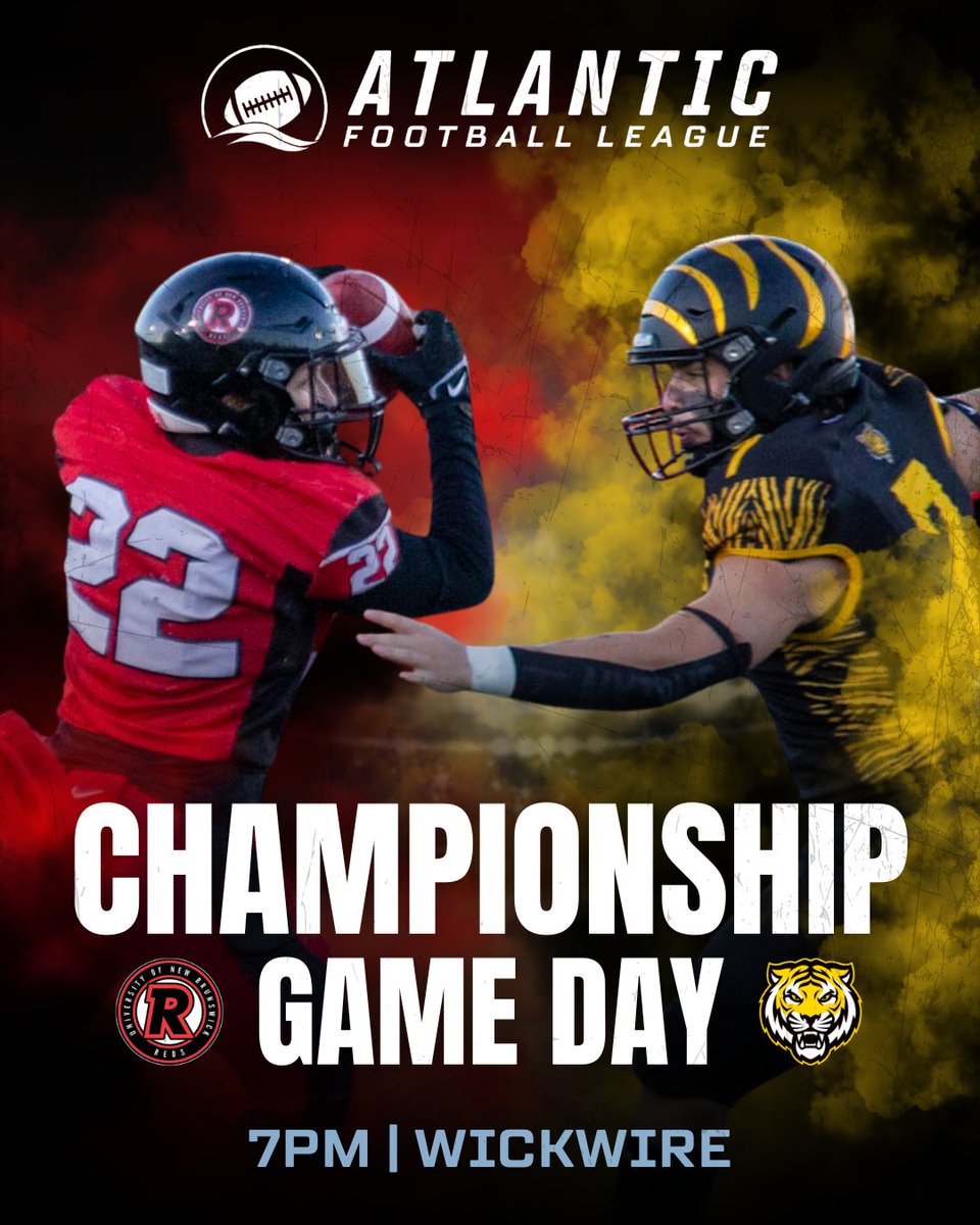 It all comes down to this. 🏆🐯🔴
<a href="/UNBRedsFootball/">UNB Reds Football</a> <a href="/DalFootballClub/">Dalhousie Football Club</a>

#afl2025championship #afl #atlanticfootballleague