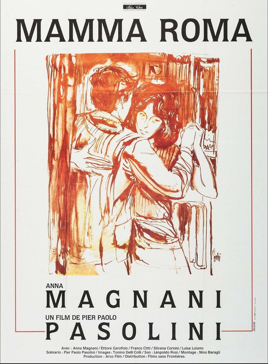 #SondagePierPaoloPasolini
<a href="/merlinpapin3/">Merlin Philippe</a> 
Impossible de dire “préféré » pour un film comme Salo même si l’expérience (éprouvante) est inoubliable.
Alors je vote simplement pour ROMA et l’immense Magnani