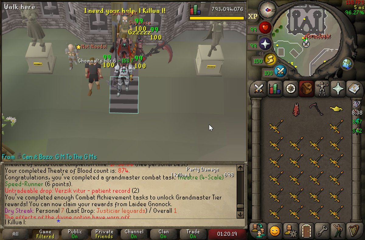 OSRS_Killua's tweet photo. GM completed!!! https://t.co/KzSxRH9R0a
