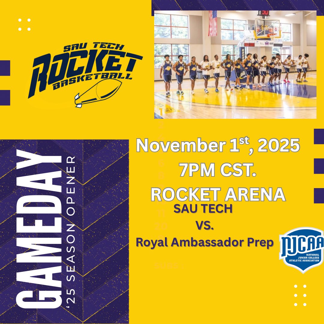 SAUTMENSHOOPS's tweet photo. YOUR ROCKETS ARE BACK‼️

🚀SEASON OPENER - MEN’S BASKETBALL 
🗓️Nov.1.2025
⏰7:00PM CST
🆚 Royal Ambassador Prep
📍Rocket Arena - East Camden, Arkansas https://t.co/mup3AyNlNr